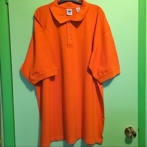 TCD Men’s 2XL Polo Shirt Orange